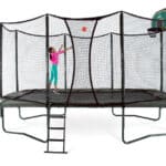AlleyOOP 10'x17' Rectangular Variable Bounce System With Enclosure (No Ladder or Hoop)