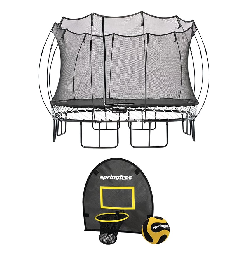 13x13 Springfree Trampoline With Hoop and Ladder