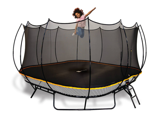 14' Square Springless Rainbow Trampoline - Image 2
